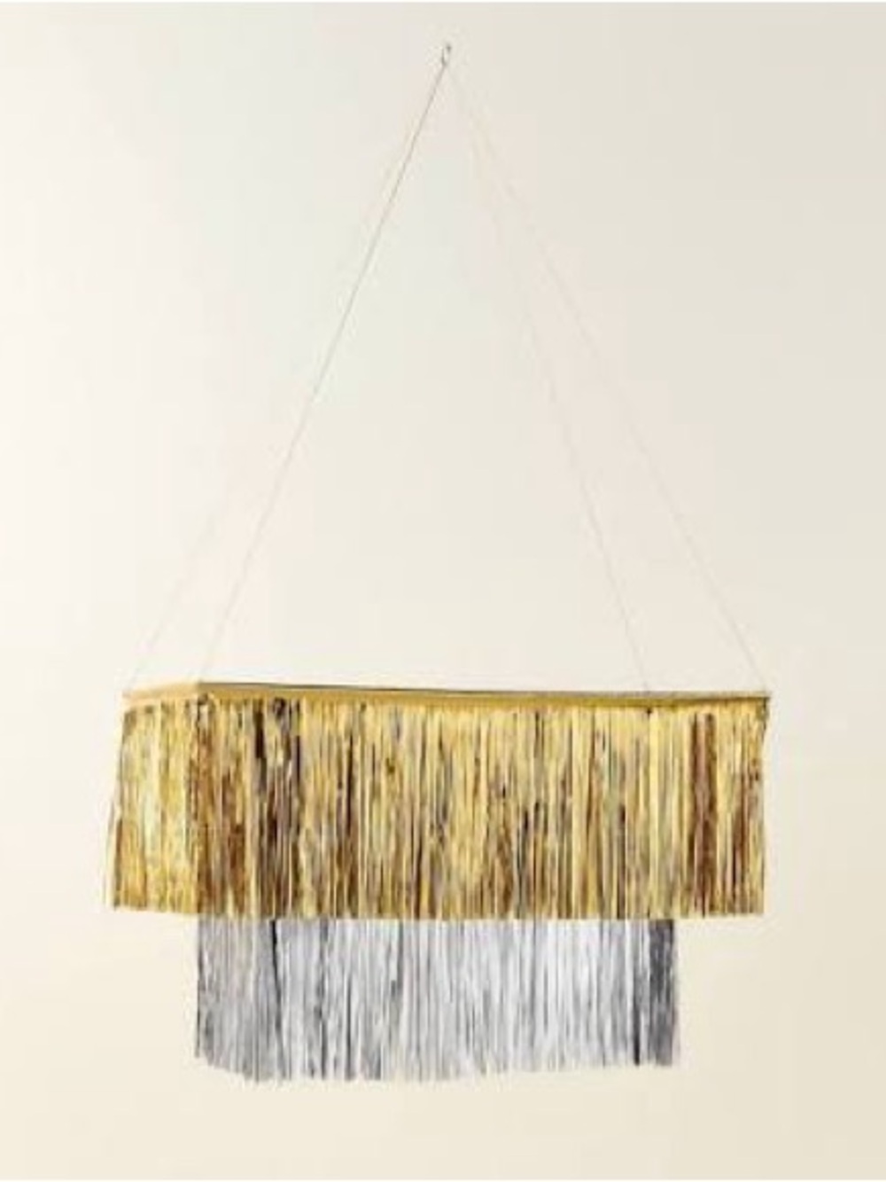 kate spade new york x Target Fringe Party Chandelier in Gold/Silver NEW